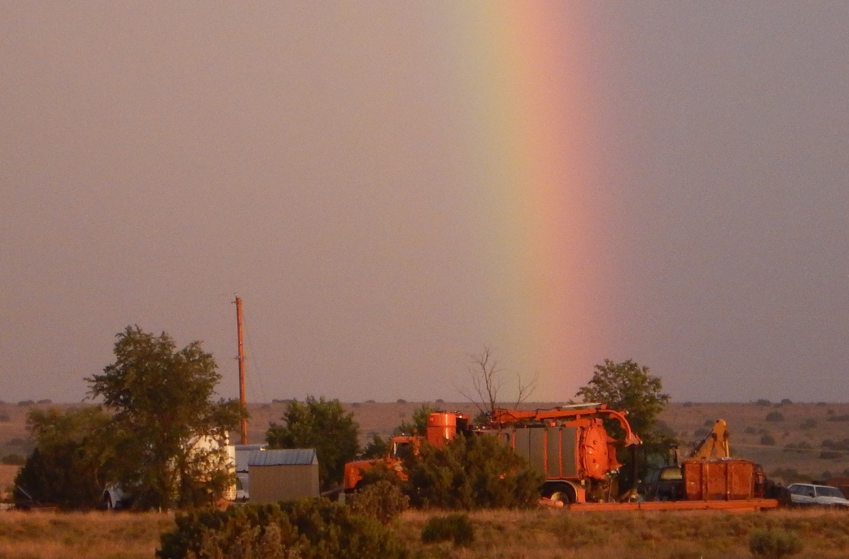 Rainbow on Vacuum Truck